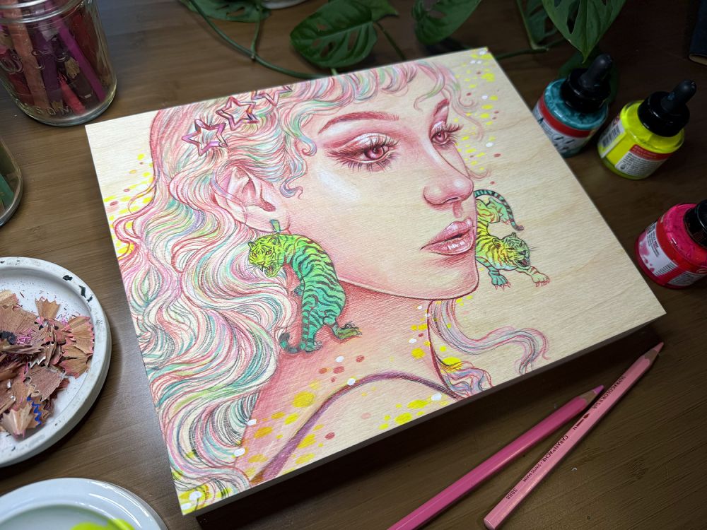 8x10, mixed media on Woodpanel