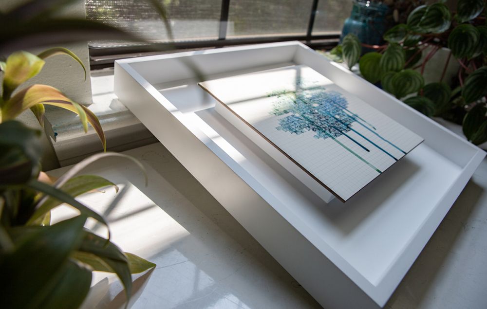 Float Mount: Ink on Ampersand Claybord