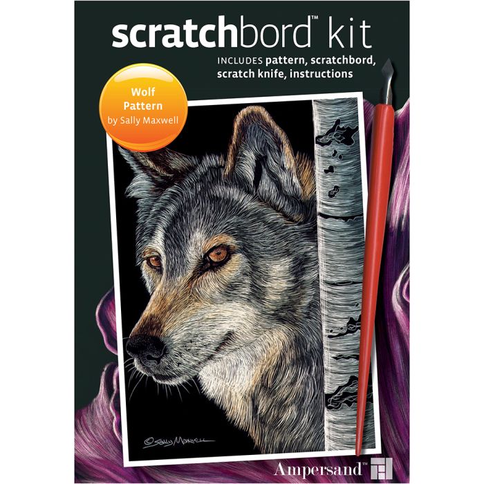 Scratchbord Project Kit: Wolf